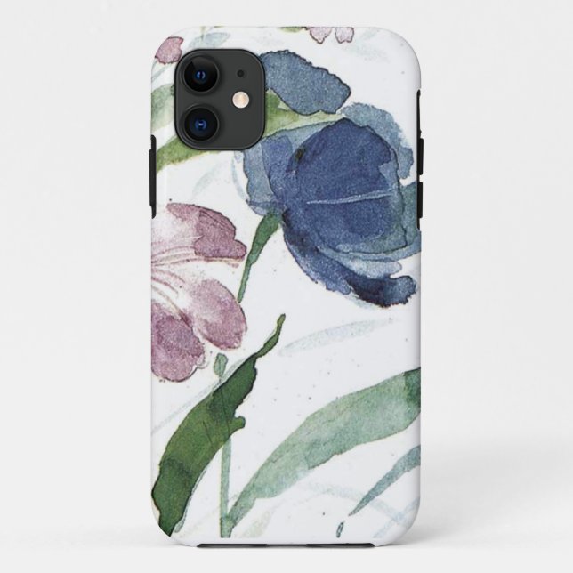 Aquarell mit Blumen Case-Mate iPhone Hülle (Rückseite)