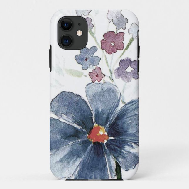 Aquarell mit Blumen Case-Mate iPhone Hülle (Rückseite)