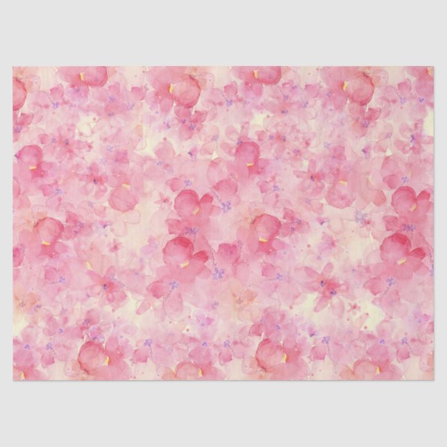 Aquarell mit Blumen Seidenpapier (Vorderseite)