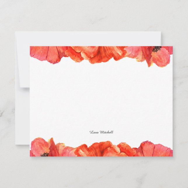 Aquarell Mitteilungskarte (Vorderseite)