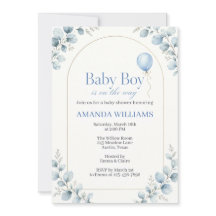 Aquarell moderne Eukalyptus-Baby-Party