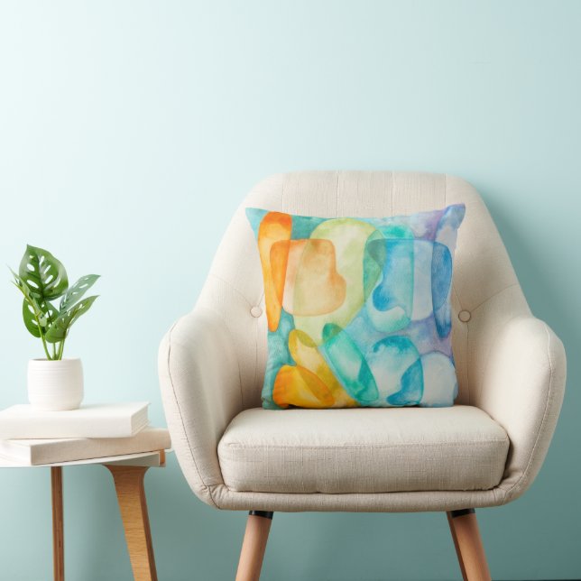 Aquarell/ Moderne/ Muster/ Druck/ Kissen/ Design Kissen (Stuhl )