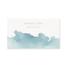 Aquarell Modernes Minimalistisches Aqua Wellness-C