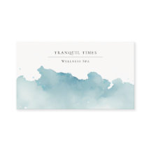 Aquarell Modernes Minimalistisches Aqua Wellness-C