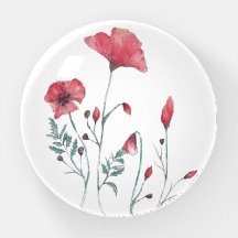 Aquarell-Mohnblumen