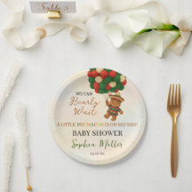 Aquarell Muchacho Mexicanischer Bär Baby Shower