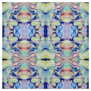 Aquarell Multicfarben Abstrakt Artdeco Stoff
