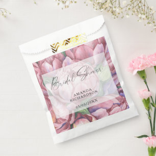 Aquarell-Muster Blumen - Brautparty Geschenktütchen