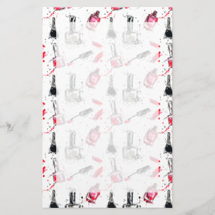 Aquarell-Nagellack-Muster Briefpapier