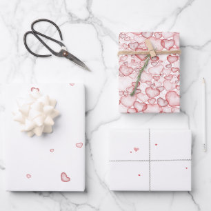 Aquarell-Nahtlosmuster mit zahlreichen Sofas Geschenkpapier Set