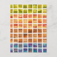 Aquarell Natur 4 Jahreszeiten Quadrate