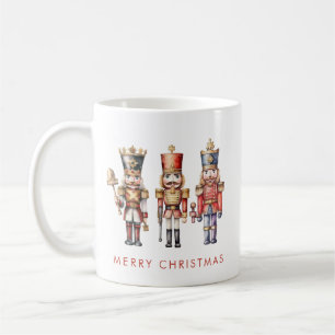 Aquarell-Nussknacker Moderne Minimal-Weihnachten Kaffeetasse