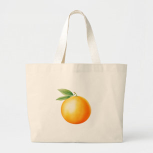 Aquarell Orange Jumbo Stoffbeutel