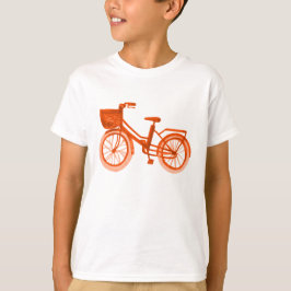 Aquarell-Orangen-Fahrrad T-Shirt