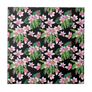 Aquarell-Orchideen-Design 27 Fliese