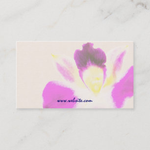 Aquarell-Orchideen-Visitenkarte-Schablone Visitenkarte