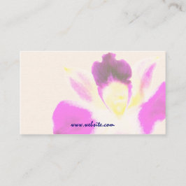 Aquarell-Orchideen-Visitenkarte-Schablone Visitenkarte