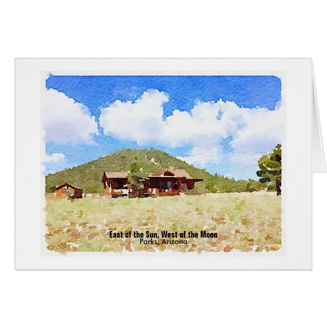 Aquarell Ost der Sonne, westlich des Mondes (Vorderseite (Horizontal))