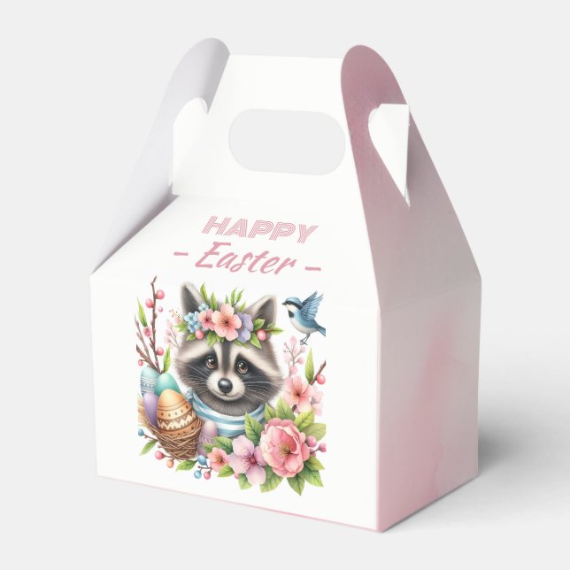 Aquarell Ostereier & Blume - Geschenkschachtel (Vorderseite)
