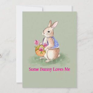 Aquarell-Osterhase Einladung