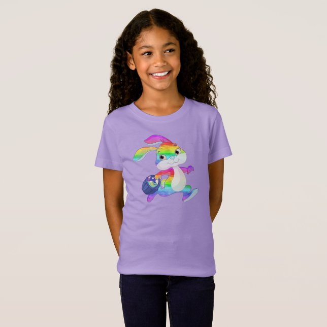Aquarell Ostersonniges Design für Kinder. T-Shirt (Vorne ganz)