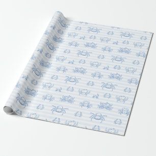 Aquarell-Ozean-Meeres-Tiere-Muster Geschenkpapier