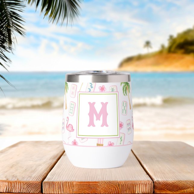 Aquarell Palm Beach Mahjong (Strand (gedreht))