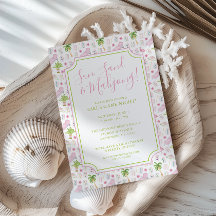 Aquarell Palm Beach Mahjong-Party