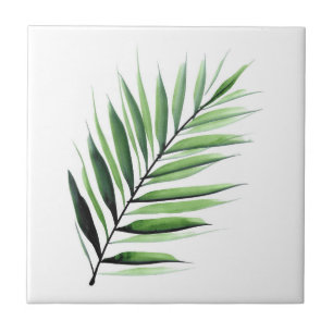 Aquarell-Palme Fliese
