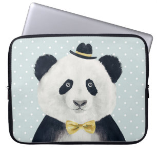 Aquarell-Panda-Bär Laptopschutzhülle