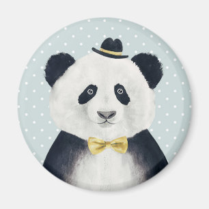 Aquarell-Panda-Bär Magnet