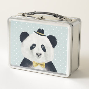 Aquarell-Panda-Bär Metall Brotdose