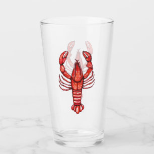 Aquarell-Panzerkrebse Louisianas Cajun Glas