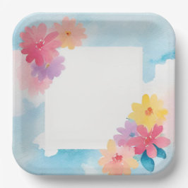 Aquarell Pappteller