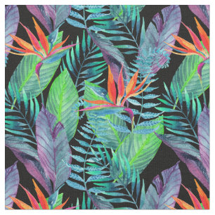 Aquarell-Paradiesvogel Stoff