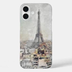 Aquarell Paris Eiffelturm – Ikonische Sehenswürdig iPhone 16 Plus Hülle