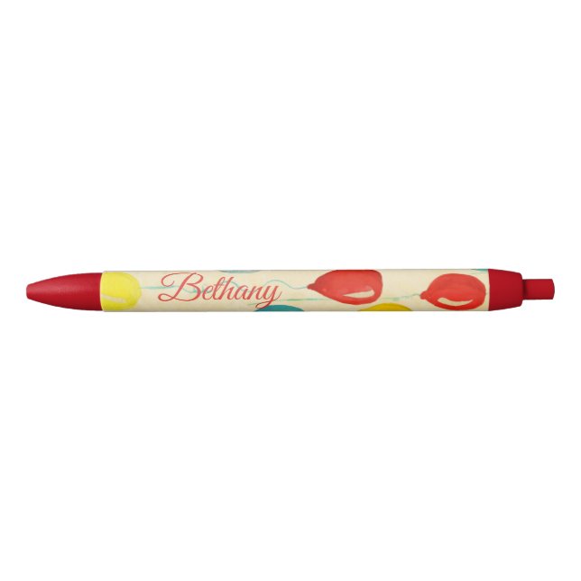 Aquarell Party Balloons Personalisiert Kugelschreiber (Vorderseite)