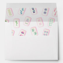Aquarell Pastel Mahjong Tiles Monogram