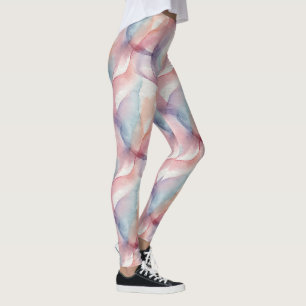 Aquarell Pastell Abstrakt Sanfte Ästhetische Muste Leggings