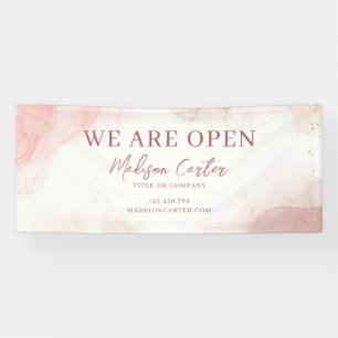 Aquarell-Pastell-Alkohol-Tinte-Banner Banner