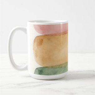 Aquarell Pastellfarben-Block-Schichten Kaffeetasse