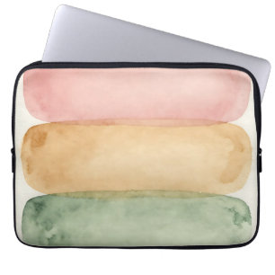 Aquarell Pastellfarben-Block-Schichten Laptopschutzhülle