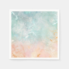 Aquarell, pastellfarben serviette