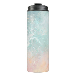 Aquarell, pastellfarben thermosbecher