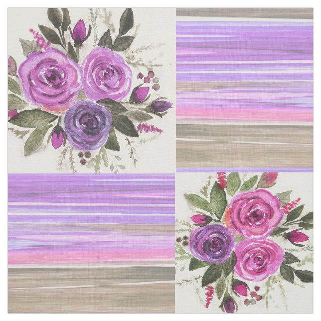 Aquarell Patchwork. Stoff (Muster)