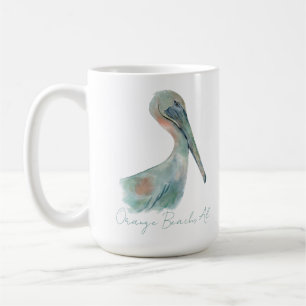 Aquarell Pelikan Kaffeetasse