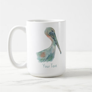 Aquarell Pelikan Kaffeetasse