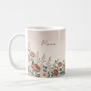 Aquarell-Pfingstrose Botanische Kaffeetasse für Ma