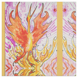 Aquarell Phoenix Stoff