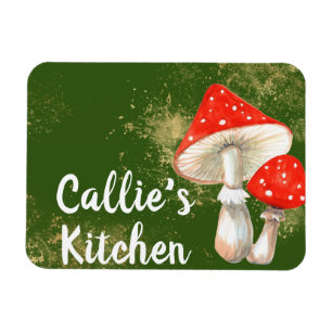 Aquarell-Pilze Personalisierte Küche Magnet